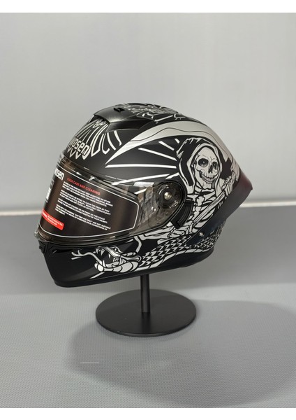 WS-602 Güneş Gözlüklü Full Face Kask (Şeffaf Vizörlü) Matt Black K7 (602) fiyatları