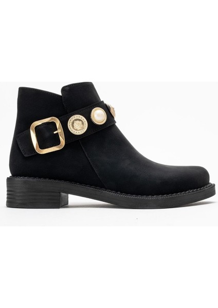 Kadın Topuklu Boğazlı Bot Siyah Zümrüt fiyatları