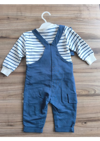 Laura Baby Lacivert Şapkalı Erkek Tulum