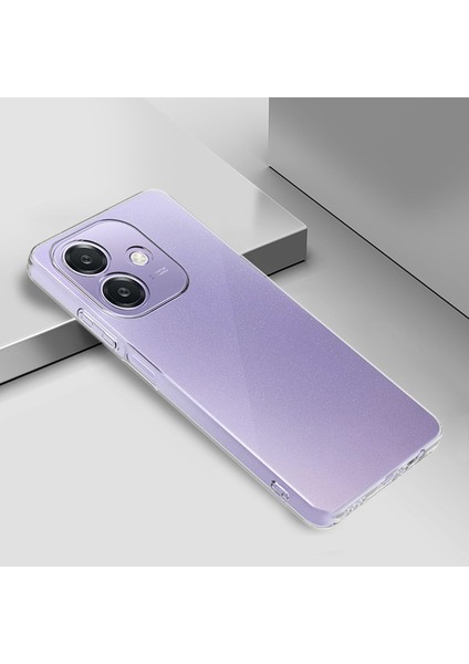 Oppo A3 Kılıf Süper Şeffaf Transparan Silikon Kılıf Kapak