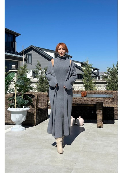 Gri Elbise Hırka Triko Takım fiyatları