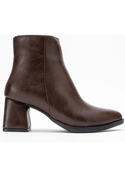 Kadın Topuklu Bot Kahve Cilt fiyatları