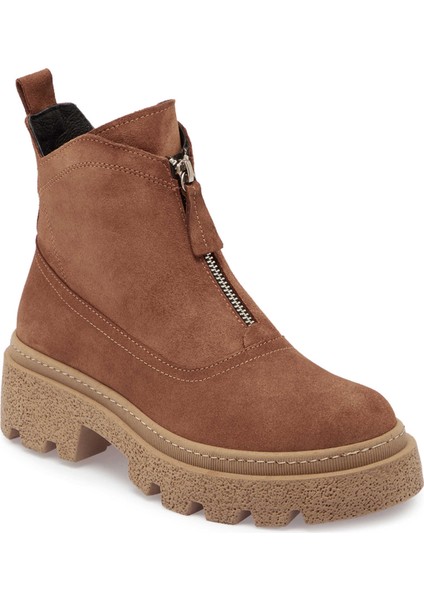 Taba Hakiki Süet Deri Kadın Casual Bot - K24K1BT67556-K59