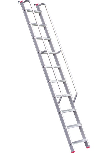 Düz Basamaklı Korkuluklu Merdiven 3 Metre 10 Basamaklı