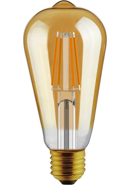 KES616 Rustıc ST64 LED Flamanlı Ampul — 4W / 440 Lm / 2700K / E27
