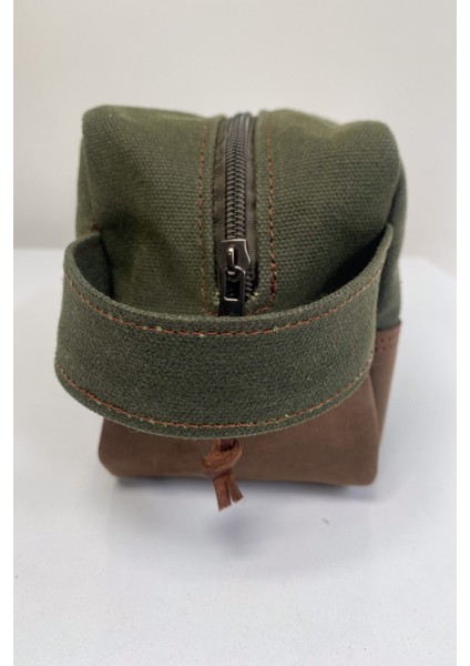 Mumlu Kanvas & Gerçek Deri El Çantası – El Yapımı, 20X12-Tanto Bushcraft fiyatları