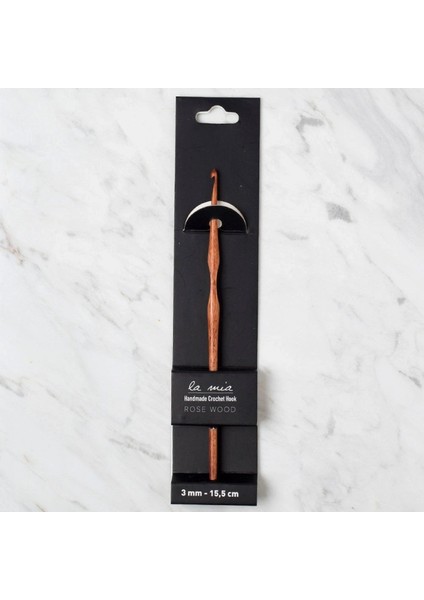 La Mia Rosewood 3 mm 15.5 cm Ahşap Yün Tığ