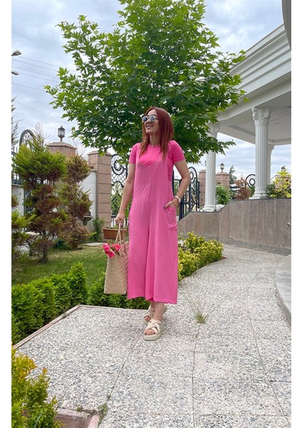 Cepli Salopet Tulum Pembe