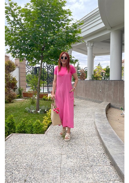 Cepli Salopet Tulum Pembe modelleri