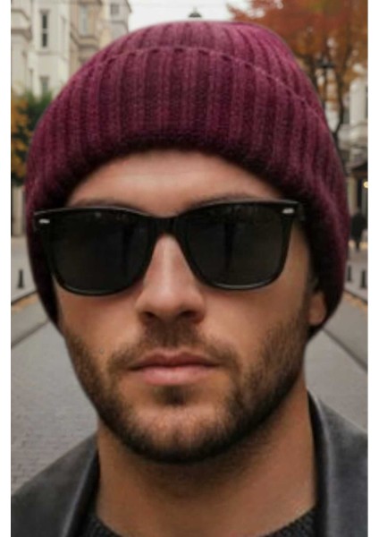 Erkek Yumuşak Dokulu Kalın Fitilli Soft Yünlü Bere