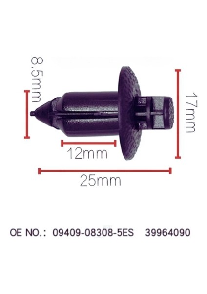 Klips Kapı Döşeme Volvo V70 V60 91505-ST3-E01 Honda Accord Civic Cr-V Legend Nsx Tsx indirimleri