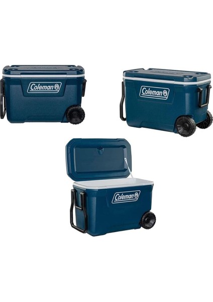 Soğutucu Buzluk - Coleman - Xtreme Wheeled 62 Qt Tekerlekli - 58.6 Lt - Lacivert indirimleri