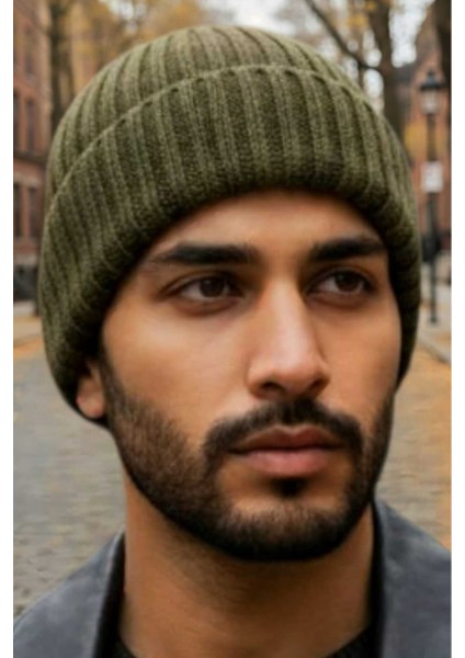 Erkek Yumuşak Dokulu Kalın Fitilli Soft Yünlü Bere modelleri