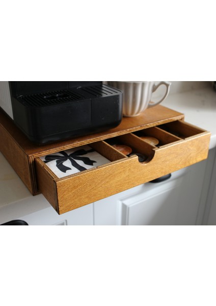 Kapsül Kahve Standı Organizer Raf Meşe fiyatları