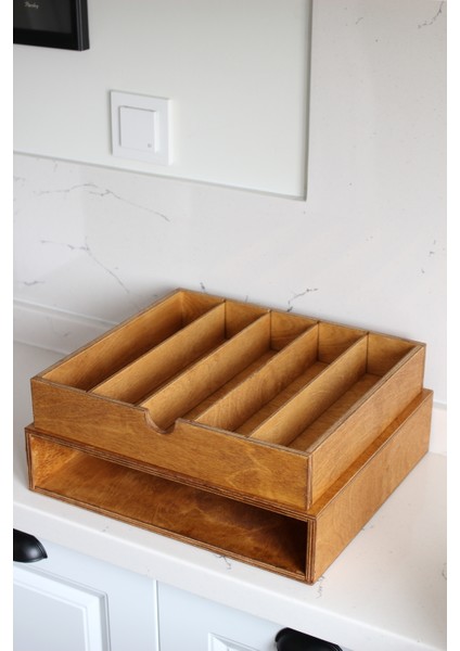 Kapsül Kahve Standı Organizer Raf Meşe indirimleri