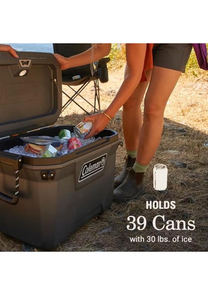 Soğutucu Buzluk - Coleman - Convoy 55 Qt - 52 Lt - Dark Storm indirimleri
