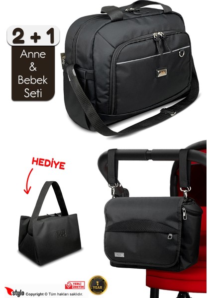 x Pro Stroller Bebek Arabası Çantası+Urban Anne Bebek Bakım Omuz Çantası Termos Çanta Hediye fiyatları