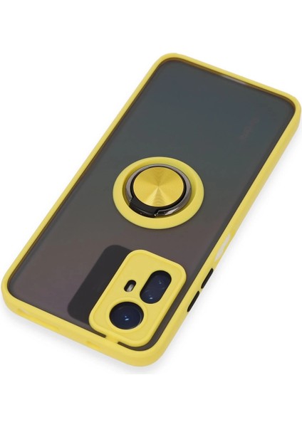 Zengezur Newface Xiaomi Redmi Note 12S Kılıf Montreal Yüzüklü Silikon Kapak - Sarı indirimleri