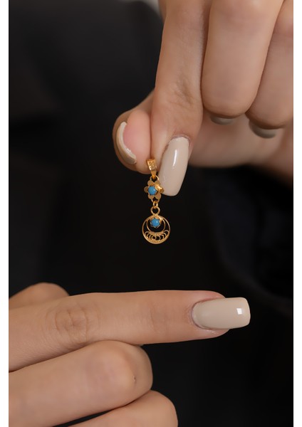 14 Ayar Altın Mardin İşi Ay Yıldız Mini Kolye Ucu fiyatları