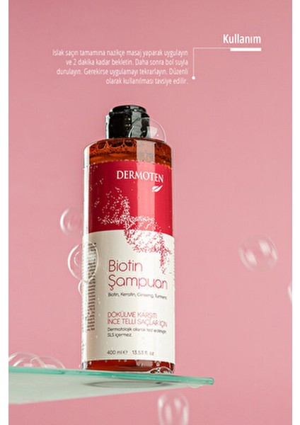 Biotin Şampuan Dökülme Karşıtı Etkiyle 330 ml Erkekler İçin Özel Formül fiyatları