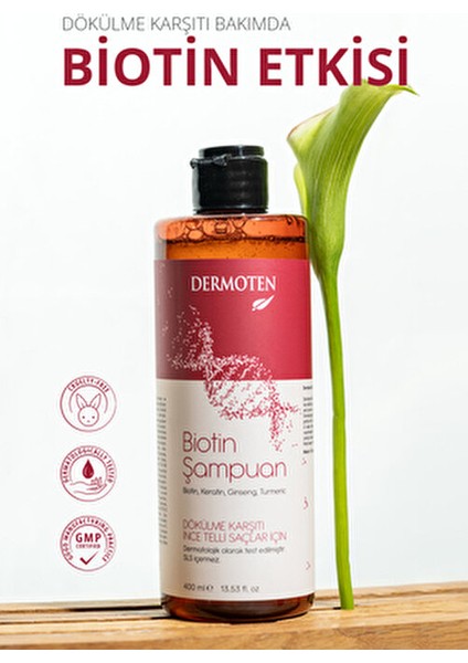 Biotin Şampuan Dökülme Karşıtı Etkiyle 330 ml Erkekler İçin Özel Formül modelleri