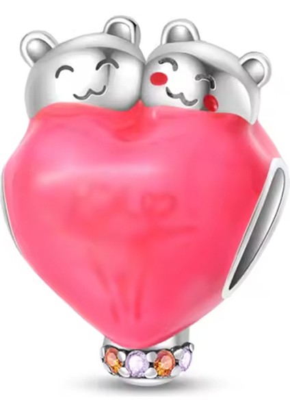 Kalp Içindeki Biz Gümüş Charm fiyatları