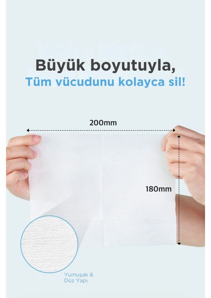 Smooth & Pure Cotton Cooling Deo Tissue - Cilt Serinletici, Koku Önleyen & Multi Fonksiyonel Vegan Deodorant Mendil