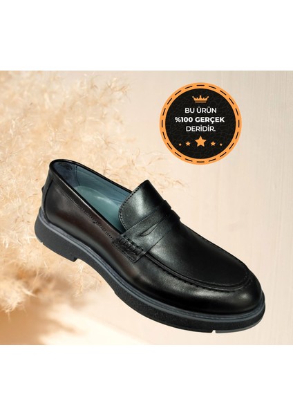 MO-385 Erkek Rahat Kaymaz Hakiki Deri Klasik Ayakkabı