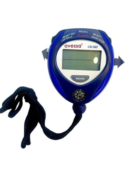 CG-512 Kronometre 10 Hafızalı Mavi
