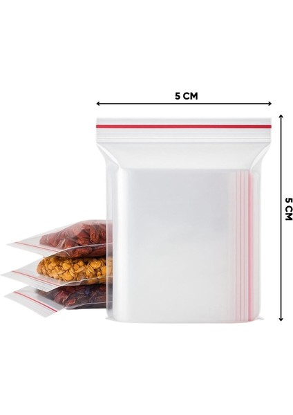 5x5 cm Kilitli Poşet 100'LÜ