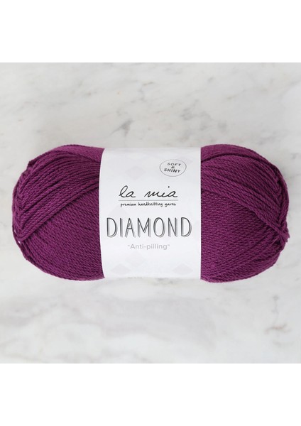 La Mia Diamond Koyu Mor El Örgü Ipi - L019 - 34261