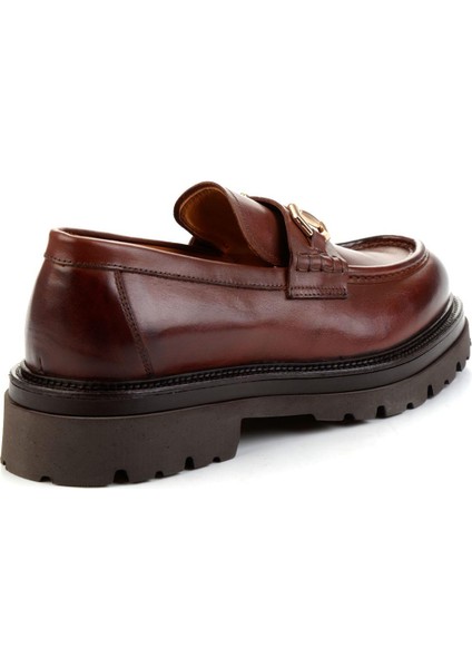 Kahve Hakiki Deri Erkek Loafer Ayakkabı E01901149441 modelleri