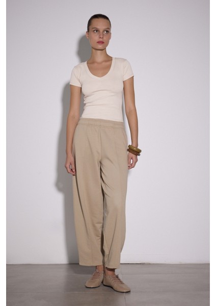 V Yaka Kısa Kol Üst