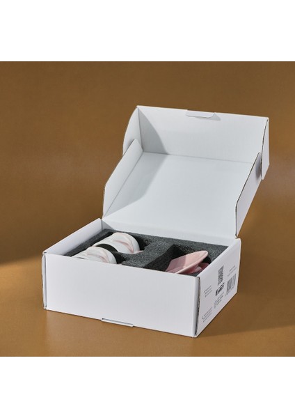 Ribbon 2 Kişilik Kahve Fincanı 110 ml Pembe modelleri