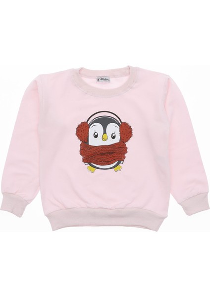 Kız Çocuk Sweatshirt Baskılı Şardonlu Kışlık fiyatları