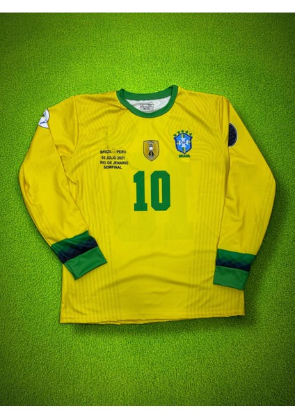 2021 Yarı Final Brezilya Neymar Uzun Kollu Forma fiyatları