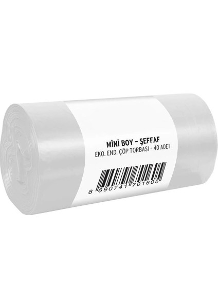 Mini Boy Çöp Torbası 40X47 cm 40'lı