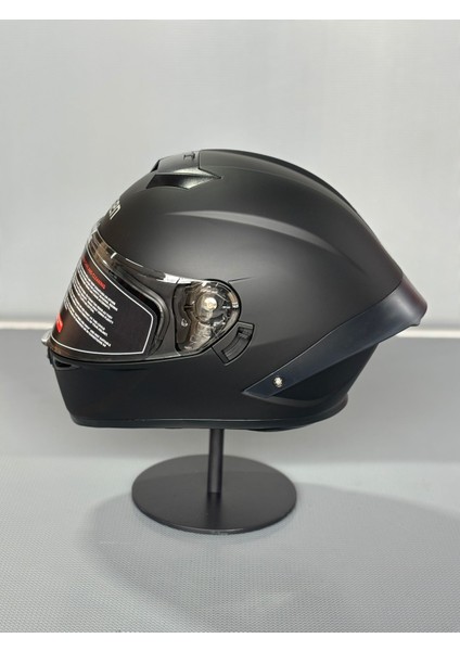 WS-602 Güneş Gözlüklü Full Face Kask (Şeffaf Vizörlü) Matt Black (602) modelleri