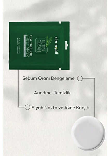 Aydınlatıcı Kağıt Maske Çay Ağacı Yağı ile 20 ml Dermatolojik Olarak Test Edilmiş fırsatları