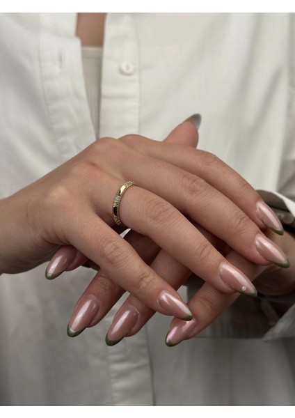 14 Ayar Altın Taşlı Yüzük 954