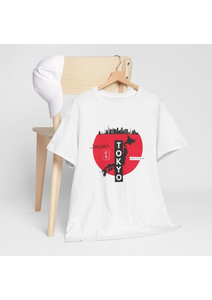 Tokyo 1. Sınıf Beyaz Sıfır Yaka Baskılı Tişört modelleri