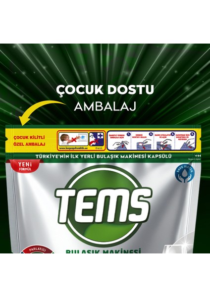 4 Etkili Bulaşık Makinesi Kapsül Deterjanı 2 x 56 Adet - 112 Yıkama