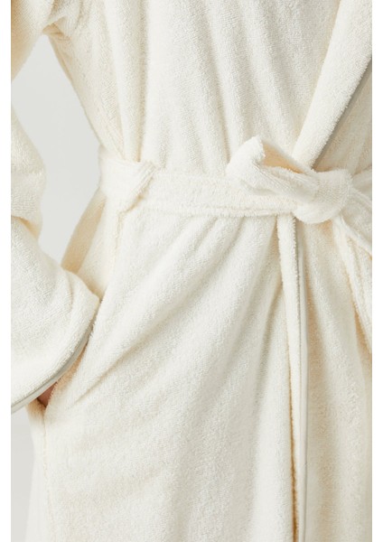 Allesi %100 Pamuk Erkek Bornoz Ekru L/xl indirimleri