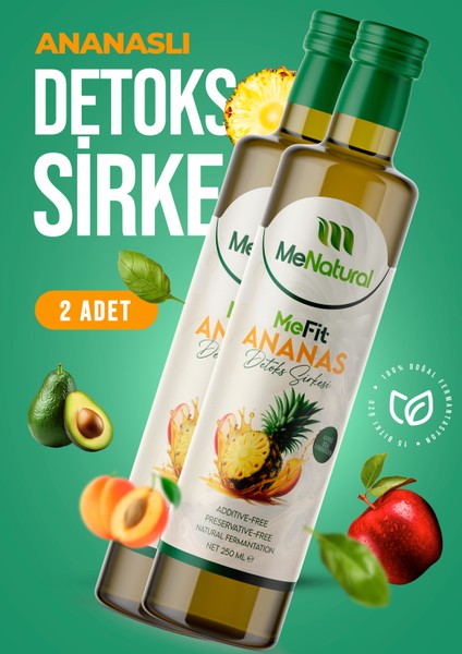 Mefit Ananaslı Detoks Sirke - 2'li Paket - Ananas Detox Sirkesi