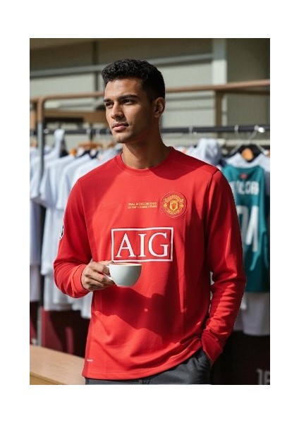 Cr7 Ronaldo Manchester United 2007-2008 Kırmızı Uzun Kollu Nostalji Forması fiyatları