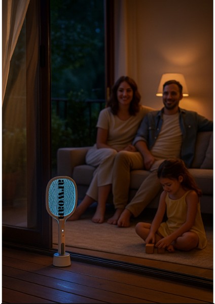 Patix Sivrisinek Öldürücü Raket ve Sivrisinek Lambası - Şarjlı - 3 Katmanlı - 3000V - 500MAH - Uv - Kısa Devre Korumalı fırsatları