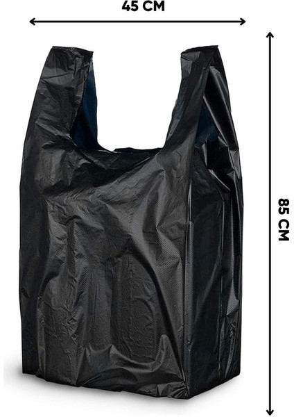 Kalın Siyah Poşet 45*85 cm Jumbo Boy 1 kg