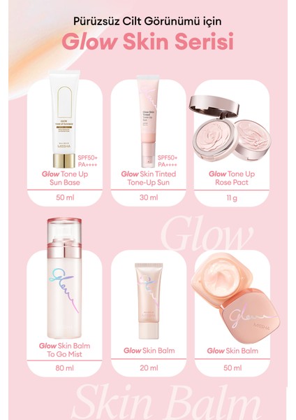 Pürüzsüz, Aydınlık ve Işıltılı Görünüm Sunan Makyaj Bazı 50ml Glow Tone Up Sun Base SPF50+/PA++++