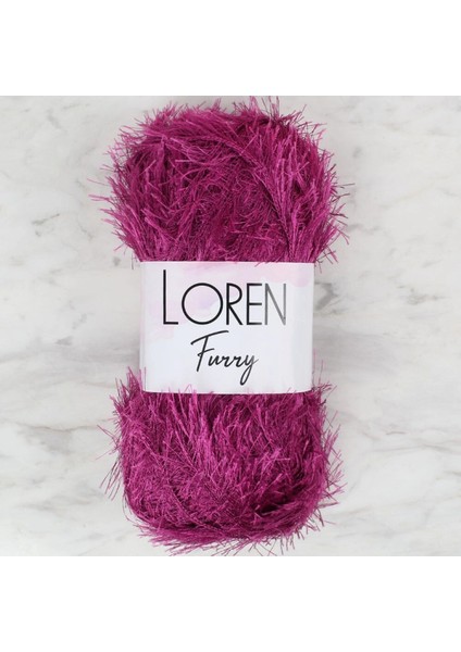 Loren Furry Mor El Örgü Ipi - RF031 - 34055