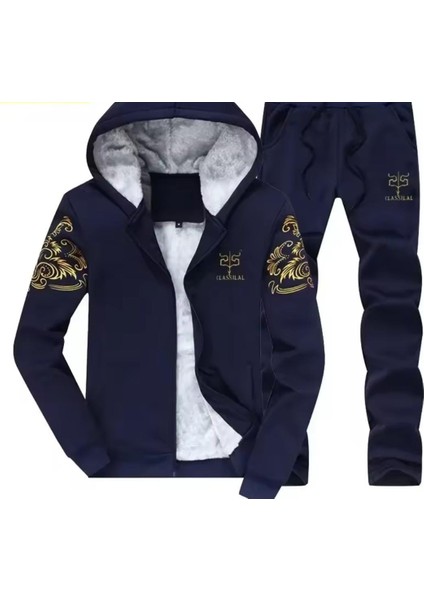 Içi Kürklü Erkek Eşofman Takımı ,erkek Kapüşonlu Sweat +Eşofman Takım